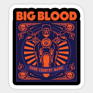 big blood dark country magic Sticker